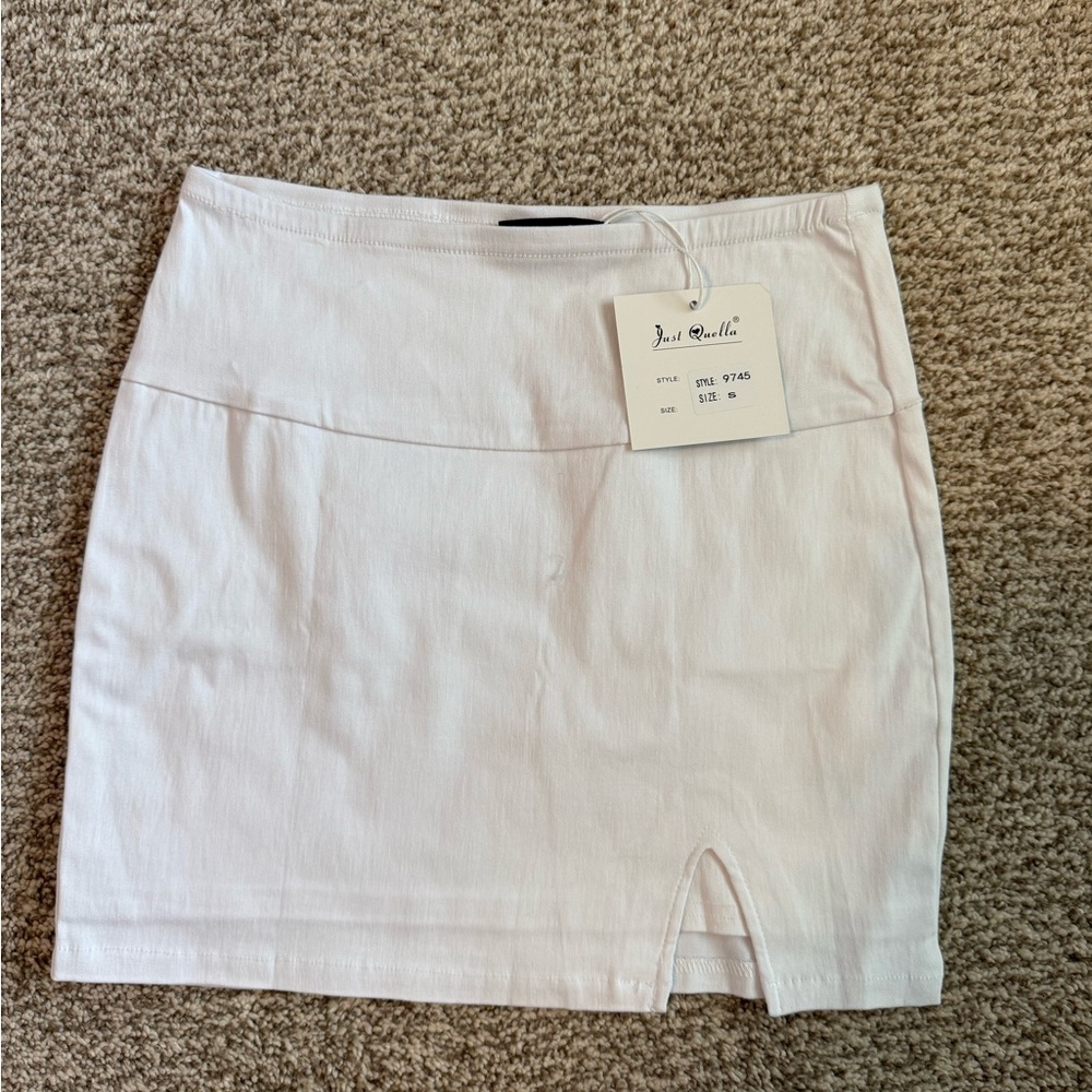 Just Cavalli White Mini Skirt
